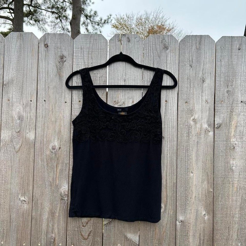 Y2k black Whimsygoth tank by grace‎ elements size small